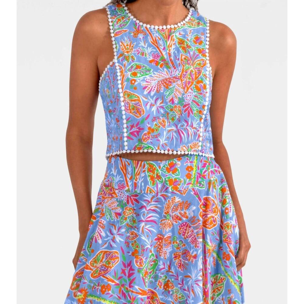 NEW GRETCHEN SCOTT sexy summer top in periwinkle